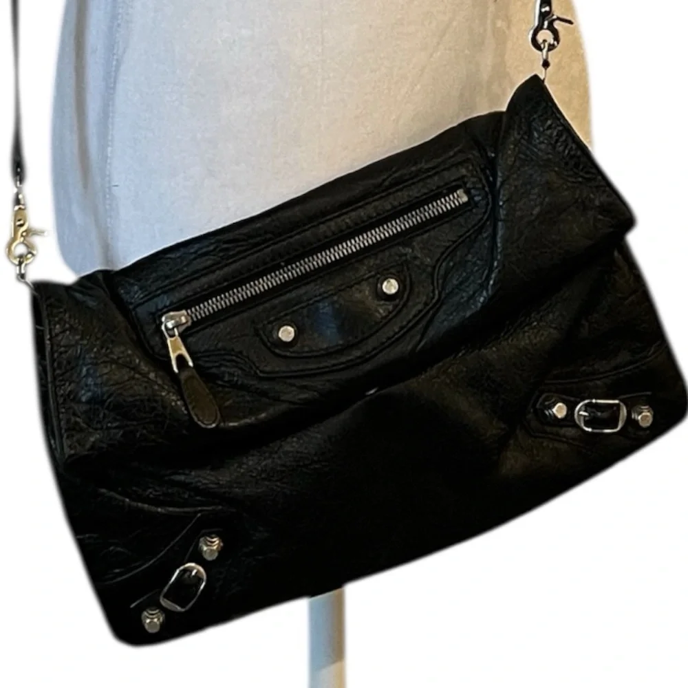 Balenciaga Black Crossbody Bag with Adjustable Strap - Picture 12 of 14